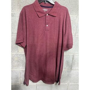 Croft & Barrow Men's Cranberry Polo Short Sleeve Shirt 2XB